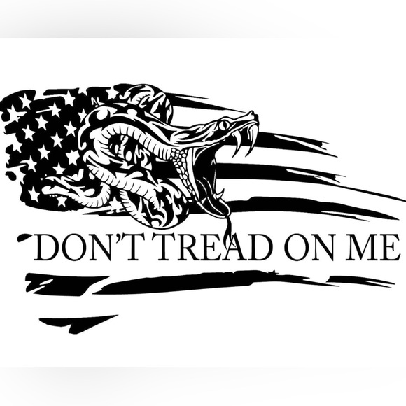 Don’t Tread On Me Tattered Flag WeatherProof Decal 6x9inch - Picture 3 of 3